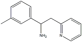 1-(3-methylphenyl)-2-(pyridin-2-yl)ethan-1-amine Struktur