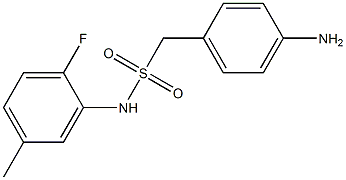 1-(4-aminophenyl)-N-(2-fluoro-5-methylphenyl)methanesulfonamide Struktur