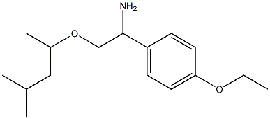 1-(4-ethoxyphenyl)-2-[(4-methylpentan-2-yl)oxy]ethan-1-amine Struktur