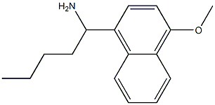 1-(4-methoxynaphthalen-1-yl)pentan-1-amine Struktur