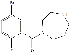 1-(5-bromo-2-fluorobenzoyl)-1,4-diazepane Struktur