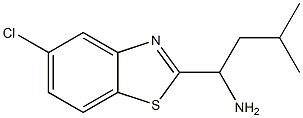 1-(5-chloro-1,3-benzothiazol-2-yl)-3-methylbutan-1-amine Struktur