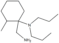 1-(aminomethyl)-2-methyl-N,N-dipropylcyclohexan-1-amine Struktur