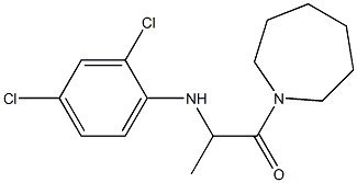 1-(azepan-1-yl)-2-[(2,4-dichlorophenyl)amino]propan-1-one Struktur