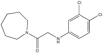 1-(azepan-1-yl)-2-[(3,4-dichlorophenyl)amino]ethan-1-one Struktur