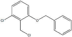 1-(benzyloxy)-3-chloro-2-(chloromethyl)benzene Struktur