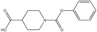 1-(phenoxycarbonyl)piperidine-4-carboxylic acid Struktur