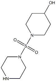 1-(piperazine-1-sulfonyl)piperidin-4-ol Struktur