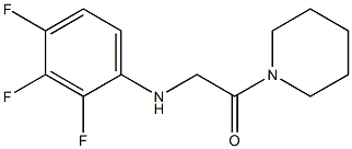 1-(piperidin-1-yl)-2-[(2,3,4-trifluorophenyl)amino]ethan-1-one Struktur