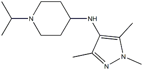 1-(propan-2-yl)-N-(1,3,5-trimethyl-1H-pyrazol-4-yl)piperidin-4-amine Struktur