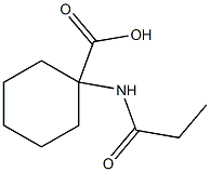 1-(propionylamino)cyclohexanecarboxylic acid Struktur