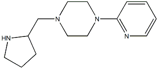 1-(pyridin-2-yl)-4-(pyrrolidin-2-ylmethyl)piperazine Struktur