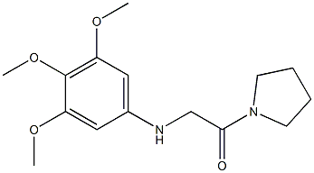 1-(pyrrolidin-1-yl)-2-[(3,4,5-trimethoxyphenyl)amino]ethan-1-one Struktur