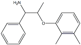 1-[(1-amino-1-phenylpropan-2-yl)oxy]-2,3-dimethylbenzene Struktur