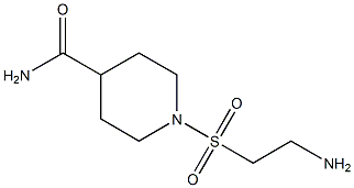 1-[(2-aminoethyl)sulfonyl]piperidine-4-carboxamide Struktur