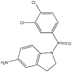 1-[(3,4-dichlorophenyl)carbonyl]-2,3-dihydro-1H-indol-5-amine Struktur