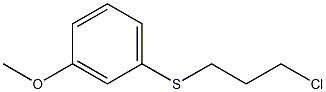 1-[(3-chloropropyl)thio]-3-methoxybenzene Struktur