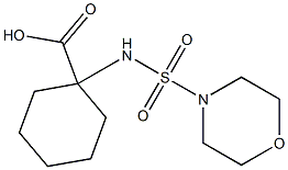 1-[(morpholine-4-sulfonyl)amino]cyclohexane-1-carboxylic acid Struktur