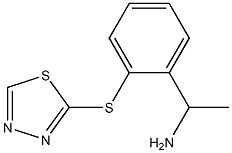 1-[2-(1,3,4-thiadiazol-2-ylsulfanyl)phenyl]ethan-1-amine Struktur