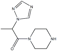 1-[2-(1H-1,2,4-triazol-1-yl)propanoyl]piperazine Struktur