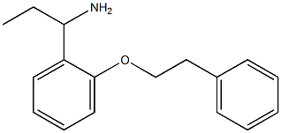 1-[2-(2-phenylethoxy)phenyl]propan-1-amine Struktur