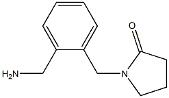 1-[2-(aminomethyl)benzyl]pyrrolidin-2-one Struktur