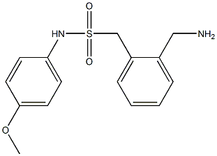 1-[2-(aminomethyl)phenyl]-N-(4-methoxyphenyl)methanesulfonamide Struktur