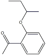 1-[2-(butan-2-yloxy)phenyl]ethan-1-one Struktur