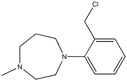 1-[2-(chloromethyl)phenyl]-4-methyl-1,4-diazepane Struktur