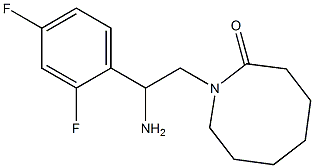 1-[2-amino-2-(2,4-difluorophenyl)ethyl]azocan-2-one Struktur