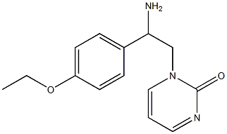 1-[2-amino-2-(4-ethoxyphenyl)ethyl]pyrimidin-2(1H)-one Struktur