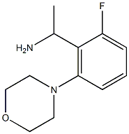 1-[2-fluoro-6-(morpholin-4-yl)phenyl]ethan-1-amine Struktur