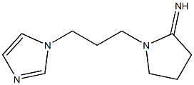 1-[3-(1H-imidazol-1-yl)propyl]pyrrolidin-2-imine Struktur