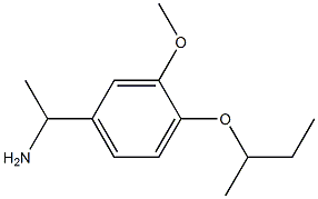 1-[4-(butan-2-yloxy)-3-methoxyphenyl]ethan-1-amine Struktur