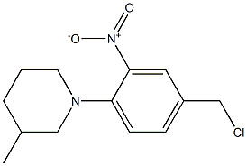 1-[4-(chloromethyl)-2-nitrophenyl]-3-methylpiperidine Struktur