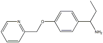 1-[4-(pyridin-2-ylmethoxy)phenyl]propan-1-amine Struktur