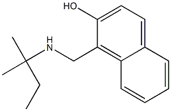 1-{[(2-methylbutan-2-yl)amino]methyl}naphthalen-2-ol Struktur