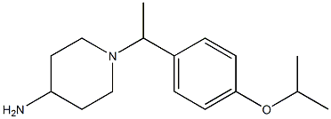 1-{1-[4-(propan-2-yloxy)phenyl]ethyl}piperidin-4-amine Struktur