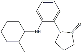 1-{2-[(2-methylcyclohexyl)amino]phenyl}pyrrolidin-2-one Struktur