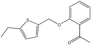 1-{2-[(5-ethylthiophen-2-yl)methoxy]phenyl}ethan-1-one Struktur