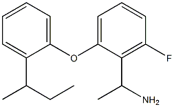 1-{2-[2-(butan-2-yl)phenoxy]-6-fluorophenyl}ethan-1-amine Struktur