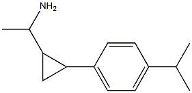 1-{2-[4-(propan-2-yl)phenyl]cyclopropyl}ethan-1-amine Struktur