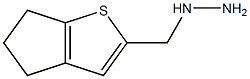 1-{4H,5H,6H-cyclopenta[b]thiophen-2-ylmethyl}hydrazine Struktur