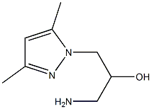 1-amino-3-(3,5-dimethyl-1H-pyrazol-1-yl)propan-2-ol Struktur