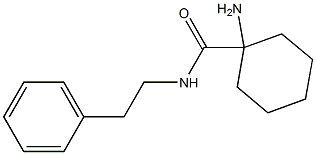 1-amino-N-(2-phenylethyl)cyclohexanecarboxamide Struktur