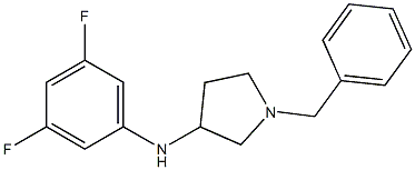 1-benzyl-N-(3,5-difluorophenyl)pyrrolidin-3-amine Struktur