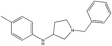 1-benzyl-N-(4-methylphenyl)pyrrolidin-3-amine Struktur