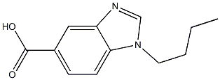 1-butyl-1H-1,3-benzodiazole-5-carboxylic acid Struktur