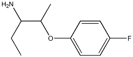 1-ethyl-2-(4-fluorophenoxy)propylamine Struktur