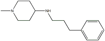 1-methyl-N-(3-phenylpropyl)piperidin-4-amine Struktur